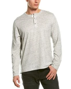 Vince Linen Henley Men