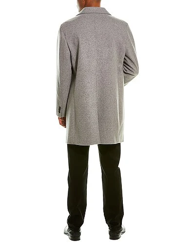 Cole Haan Grandseries Wool-Blend Topper Coat Men 4 Cole Haan Grandseries Wool-Blend Topper Coat Men - Image 2