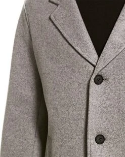 Cole Haan Grandseries Wool-Blend Topper Coat Men 10 Cole Haan Grandseries Wool-Blend Topper Coat Men -Sale Clothing Store 1010280969 RLLD 4