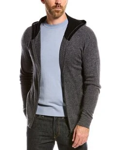 Wool & Cashmere-Blend Zip Hoodie Men