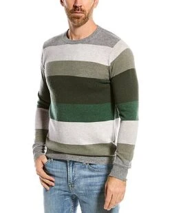 Wool & Cashmere-Blend Crewneck Sweater Men