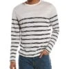 Vince Stripe Linen T-Shirt Men