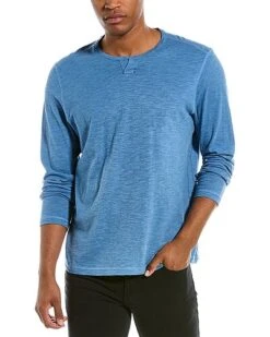 Tommy Bahama Ocean Keys Stripe Abaco Split Neck Sweatshirt Men