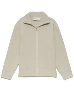 Zipper Wool Cardigan Men