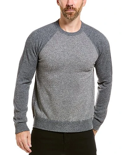 Vince Birdseye Baseball Wool & Cashmere-Blend Crewneck Sweater Men 3 Vince Birdseye Baseball Wool & Cashmere-Blend Crewneck Sweater Men