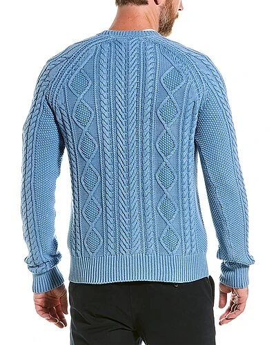 Rag & Bone Dexter Aran Knit Crewneck Sweater Men 4 Rag & Bone Dexter Aran Knit Crewneck Sweater Men - Image 2