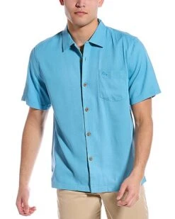 Tommy Bahama Coastal Breeze Check Silk-Blend Shirt Men