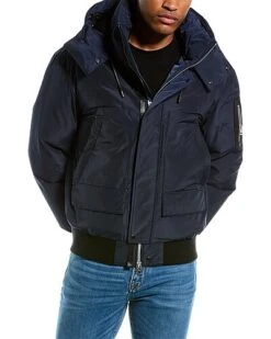 Mackage Viggo Leather-Trim Bomber Jacket Men 9 Mackage Viggo Leather-Trim Bomber Jacket Men -Sale Clothing Store 1010465759 RLLD 3