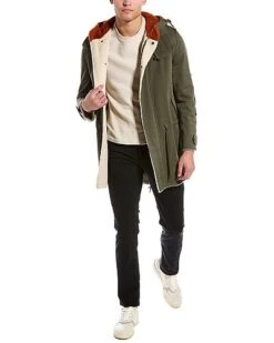 Valentino Jamie Reid Sherpa-Lined Peacoat Men