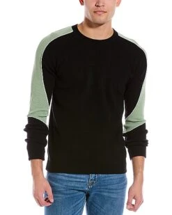 Valentino Raglan Wool & Cashmere-Blend Crewneck Sweater Men