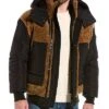 Mackage Viggo Leather-Trim Down Bomber Jacket Men