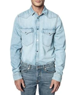 Zadig & Voltaire D-Stan Denim Show Shirt Men