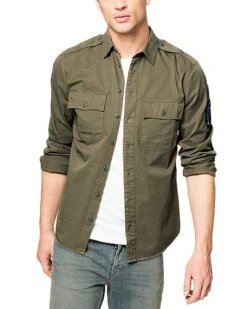 Zadig & Voltaire Sigmund L Officier Bad Lo Shirt Men