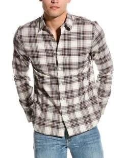 Vince Sunset Plaid Shirt Men