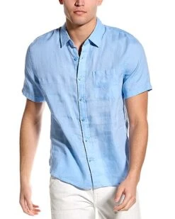Vince Classic Fit Linen Shirt Men