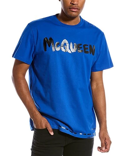 Alexander McQueen Graffiti T-Shirt Men 3 Alexander McQueen Graffiti T-Shirt Men