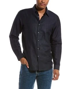 THEORY Essential Linen-Blend Shirt Men