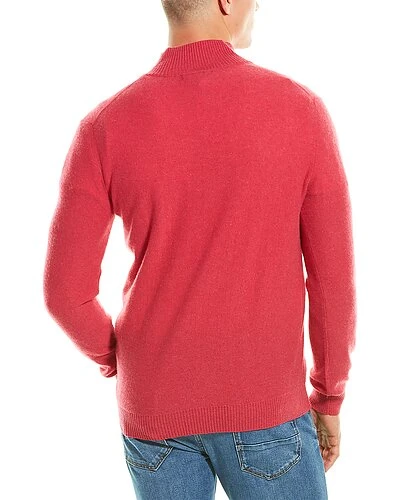 Reverse Jersey Cashmere 1/4-Zip Mock Neck Sweater Men 4 Reverse Jersey Cashmere 1/4-Zip Mock Neck Sweater Men - Image 2