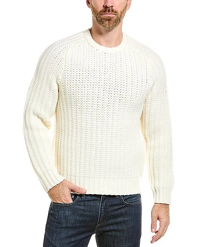 Vince Cable Crewneck Wool & Cashmere-Blend Sweater Men 3 Vince Cable Crewneck Wool & Cashmere-Blend Sweater Men