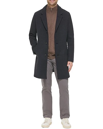 Cole Haan Wool-Blend Top Coat Men 3 Cole Haan Wool-Blend Top Coat Men