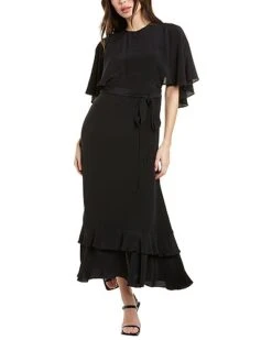 Cateline Silk Midi Dress Women