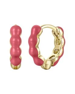 14K Plated Bubble Earrings Kids