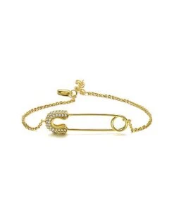 Kids 14K Over Silver CZ Bracelet