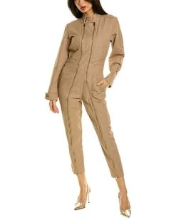 STELLA MCCARTNEY Alma All In One Linen-Blend Jumpsuit Women