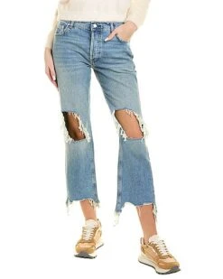 FREE PEOPLE Maggie Mid Rise Straight Jean Women
