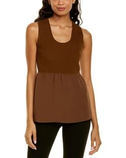 THEORY Combo Scoop Top Women