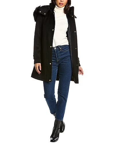 Cole Haan Ded Wool-Blend Coat Women 3 Cole Haan Ded Wool-Blend Coat Women