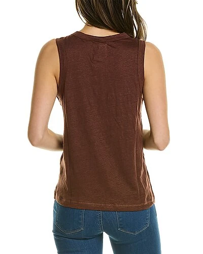 Linen-Blend Muscle Tank Women 4 Linen-Blend Muscle Tank Women - Image 2