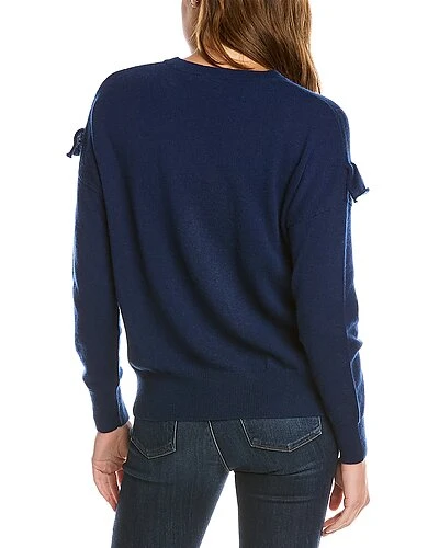 Ruffle Trim Cashmere Sweater Women 4 Ruffle Trim Cashmere Sweater Women - Image 2
