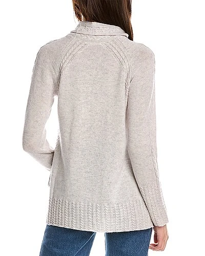 Turtleneck Cable Wool & Cashmere-Blend Sweater Women 4 Turtleneck Cable Wool & Cashmere-Blend Sweater Women - Image 2