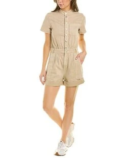 Ba&sh Daquiri Linen-Blend Romper Women