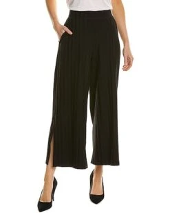 EILEEN FISHER Wide Stretch Rib Wide Leg Pant Women