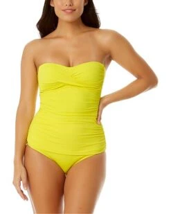 Twist Front Bandeaukini Top Women