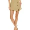 Faux Wrap Mini Skort Women