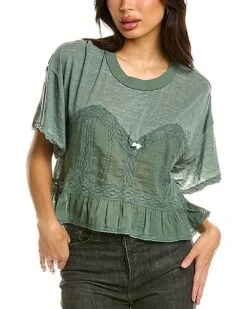 FREE PEOPLE All In Love T-Shirt Women