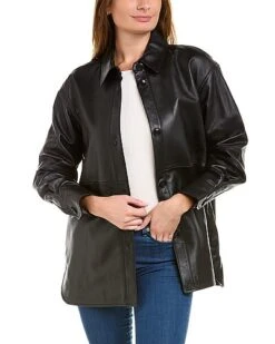 Cole Haan Leather Shacket Women
