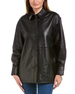Cole Haan Leather Shacket Women -Sale Clothing Store 1411655086 RLLD 3