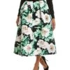Oscar De La Renta De La Renta Vintage Poppies Faille Silk-Lined Midi Skirt Women -Sale Clothing Store 1411757949 RLLD 1