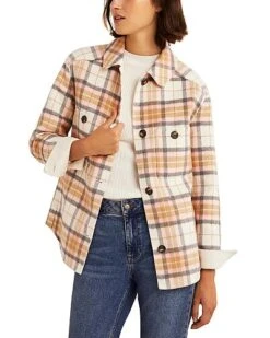 Boden Relaxed Wool-Blend Overshirt Jacket Women