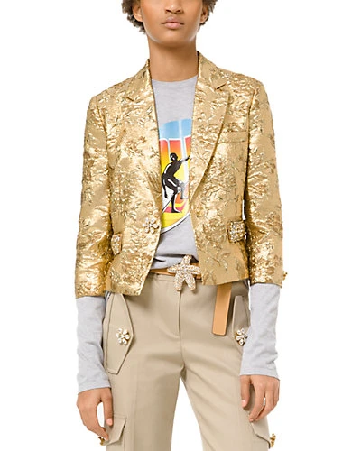 Michael Kors Collection Silk-Blend Jacket Women 3 Michael Kors Collection Silk-Blend Jacket Women