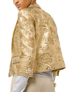 Michael Kors Collection Silk-Blend Jacket Women 6 Michael Kors Collection Silk-Blend Jacket Women -Sale Clothing Store 1411932700 RLLD 2