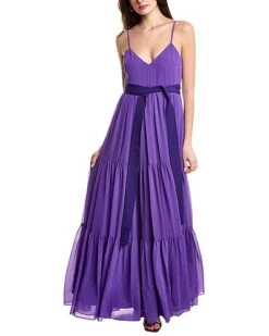 Badgley Mischka Tiered Gown Women