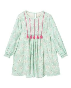 Voile AOP Tassels Dress Kids