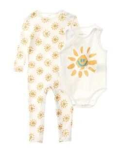 STELLA MCCARTNEY 2pk Happy Sun Bodysuit Kids