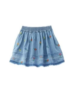 STELLA MCCARTNEY Tiny Flowers Denim Skirt Kids
