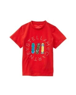 STELLA MCCARTNEY Logo Disc Skateboard T-Shirt Kids